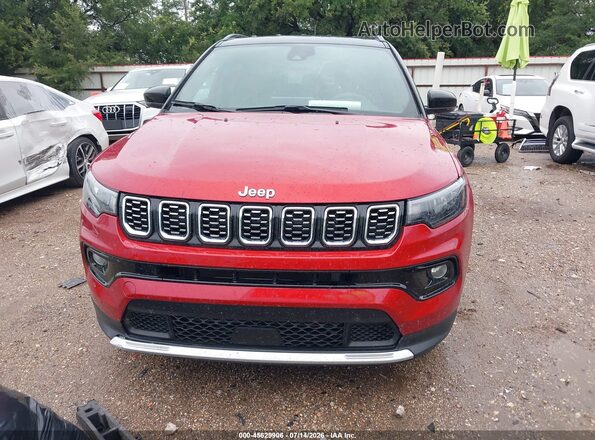 3C4NJDCNXST595401 2025 JEEP COMPASS Red Vista del cuadro de instrumentos