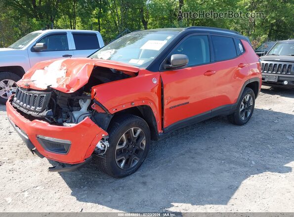 3C4NJDDB0JT255614 2018 JEEP COMPASS Orange Передня ліва чверть