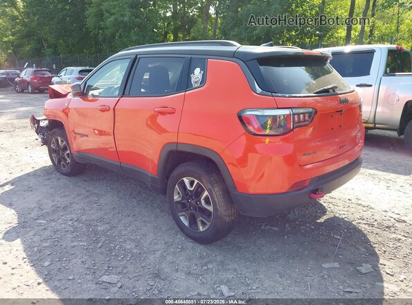 3C4NJDDB0JT255614 2018 JEEP COMPASS Orange Задня ліва чверть