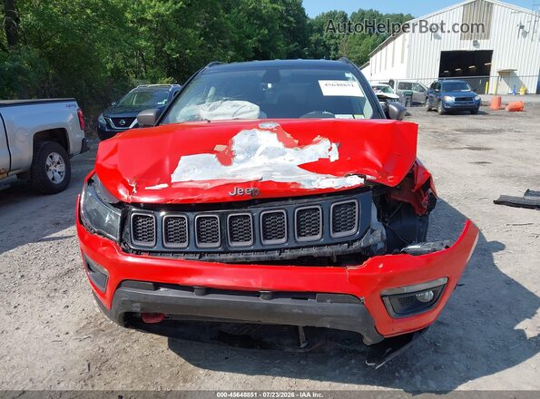 3C4NJDDB0JT255614 2018 JEEP COMPASS Orange Вид щитка приладів