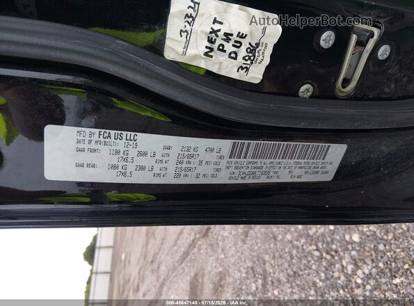 3C4NJDDB0LT163535 2020 JEEP COMPASS Black Engine compartment view