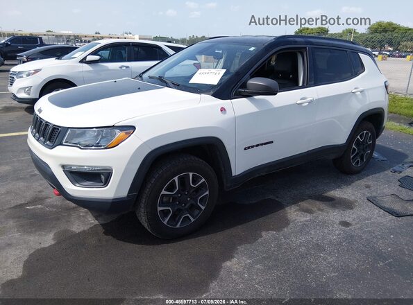 3C4NJDDB0LT166791 2020 JEEP COMPASS White Առջևի ձախ երեք քառորդ տեսարան