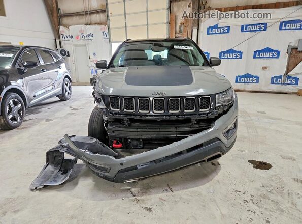 3C4NJDDB0MT529253 2021 JEEP COMPASS Gray წინა ხედი