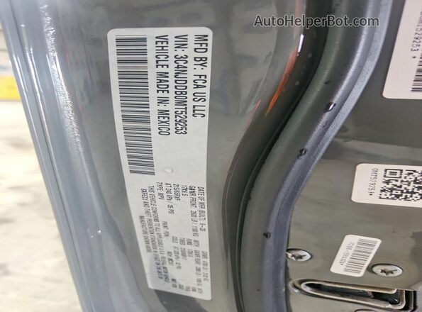 3C4NJDDB0MT529253 2021 JEEP COMPASS Gray VIN კოდის სტიკერის ხედი