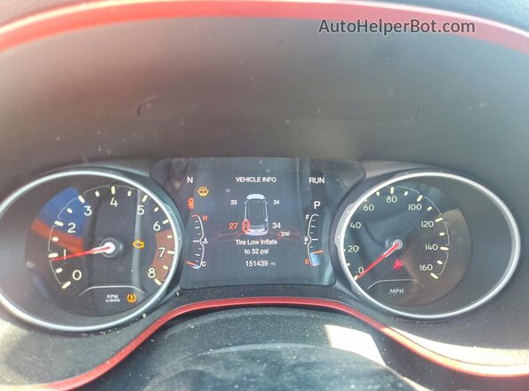 3C4NJDDB0MT545260 2021 JEEP COMPASS Orange Вид щитка приладів