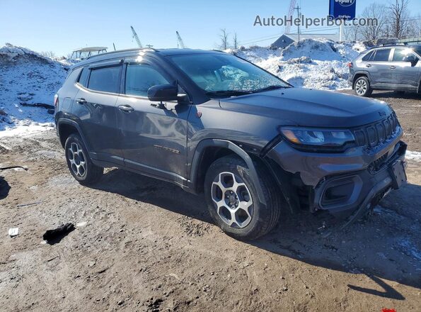 3C4NJDDB0NT192259 2022 JEEP COMPASS Черный Передняя правая четверть
