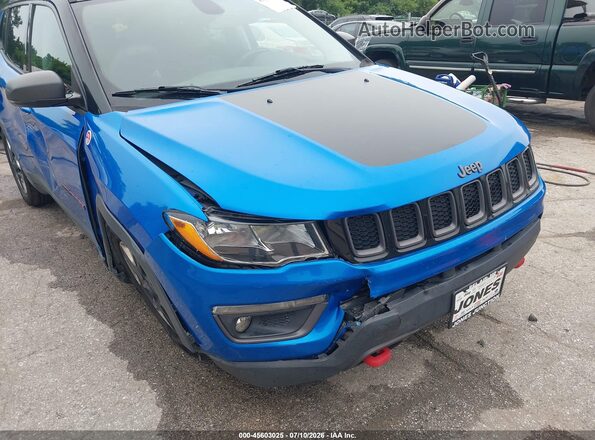 3C4NJDDB1JT212688 2018 JEEP COMPASS Blue Դիմացի տեսք