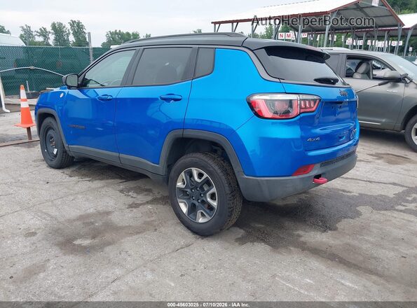 3C4NJDDB1JT212688 2018 JEEP COMPASS Blue Հետևի ձախ