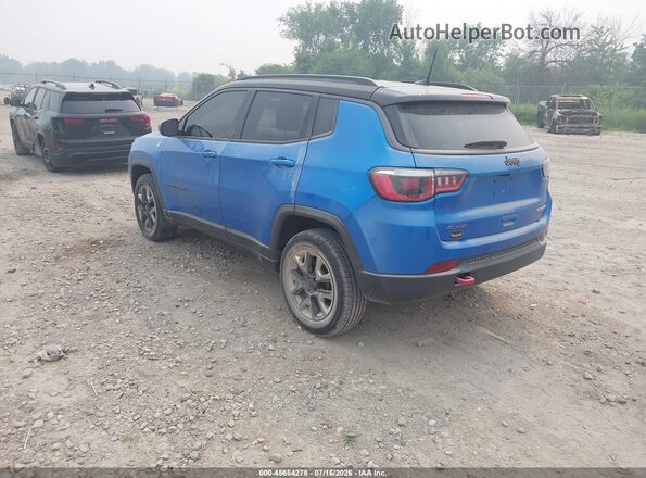 3C4NJDDB1JT417170 2018 JEEP COMPASS Blue Tył lewy