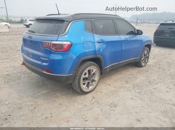 3C4NJDDB1JT417170 2018 JEEP COMPASS Blue Tył prawy