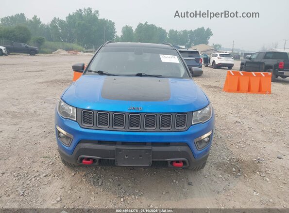 3C4NJDDB1JT417170 2018 JEEP COMPASS Blue Widok zestawu wskaźników