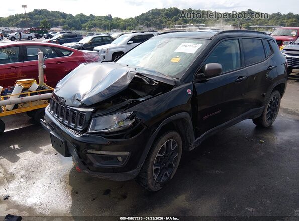 3C4NJDDB1KT592617 2019 JEEP COMPASS Black Front left