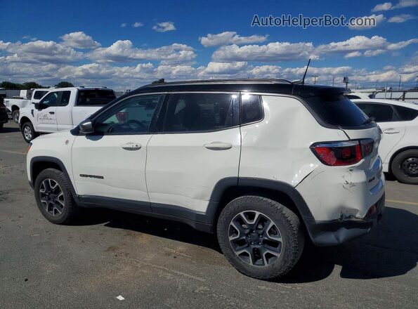 3C4NJDDB1LT170736 2020 JEEP COMPASS White Trasero izquierdo