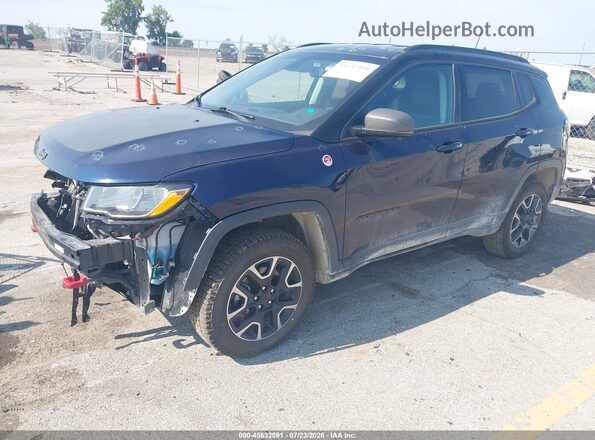 3C4NJDDB2JT456477 2018 JEEP COMPASS Blue Przód lewy