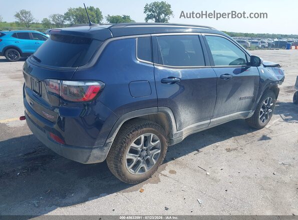 3C4NJDDB2JT456477 2018 JEEP COMPASS Blue Tył prawy