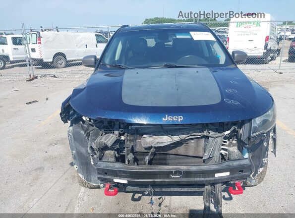 3C4NJDDB2JT456477 2018 JEEP COMPASS Blue Widok zestawu wskaźników