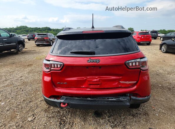 3C4NJDDB2KT599995 2019 JEEP COMPASS Red Вид ззаду