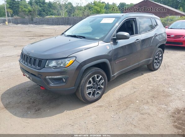 3C4NJDDB2KT733193 2019 JEEP COMPASS Gray Առջևի ձախ երեք քառորդ տեսարան