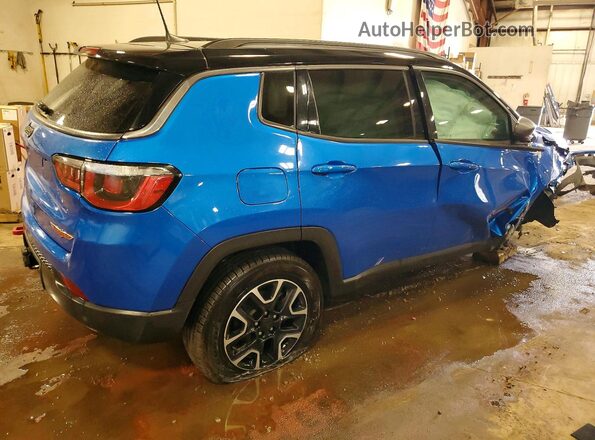 3C4NJDDB2KT776013 2019 JEEP COMPASS Blue Rear right