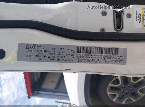 3C4NJDDB2LT125434 2020 JEEP COMPASS White Вид підкапотного простору