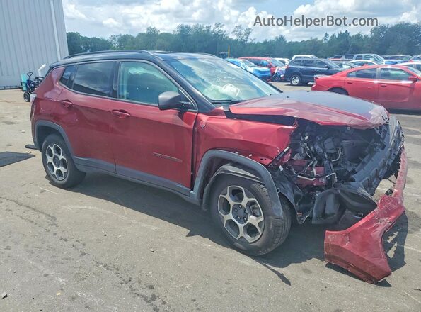 3C4NJDDB2NT108460 2022 JEEP COMPASS Burgundy Передня права чверть