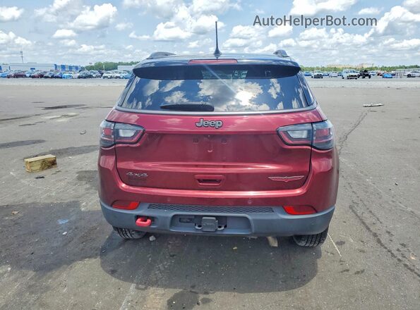 3C4NJDDB2NT108460 2022 JEEP COMPASS Burgundy Вид ззаду
