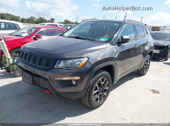 3C4NJDDB3KT721540 2019 JEEP COMPASS Gray Առջևի ձախ երեք քառորդ տեսարան