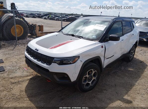 3C4NJDDB3NT203609 2022 JEEP COMPASS White Vista tres cuartos delantera izquierda