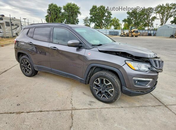 3C4NJDDB4KT733387 2019 JEEP COMPASS Gray Передня права чверть