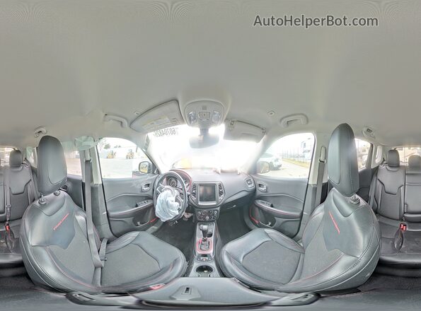 3C4NJDDB4KT733387 2019 JEEP COMPASS Gray Панорамний вид салону 360°