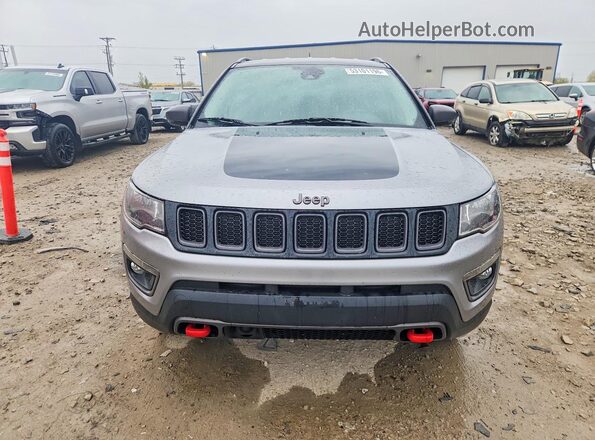 3C4NJDDB4MT519860 2021 JEEP COMPASS Silver Front view