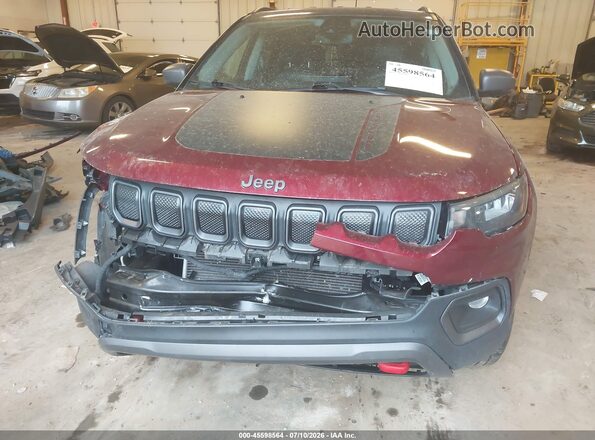 3C4NJDDB4NT162097 2022 JEEP COMPASS Red Widok z przodu