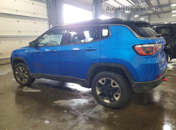 3C4NJDDB5JT343462 2018 JEEP COMPASS Синий Задняя левая четверть
