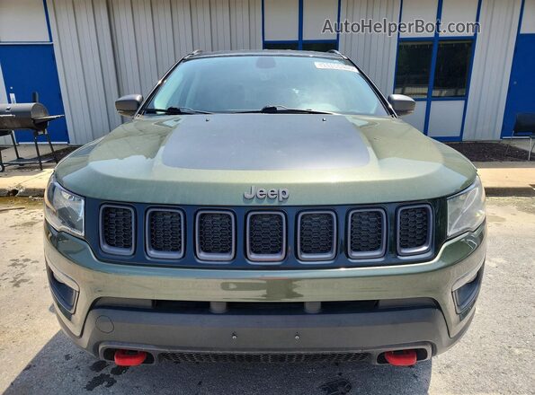 3C4NJDDB5KT653015 2019 JEEP COMPASS Green წინა ხედი