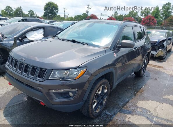3C4NJDDB6JT210242 2018 JEEP COMPASS Gray Առջևի ձախ երեք քառորդ տեսարան