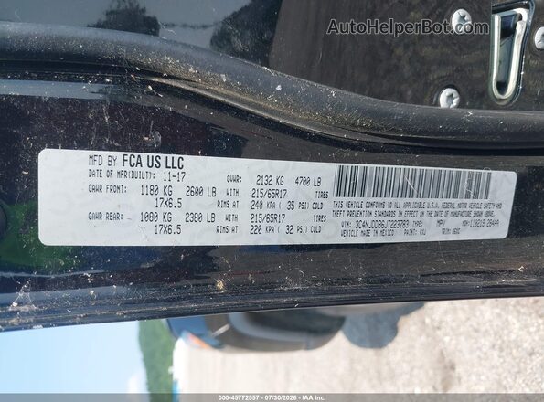 3C4NJDDB6JT223783 2018 JEEP COMPASS Black Widok komory silnika