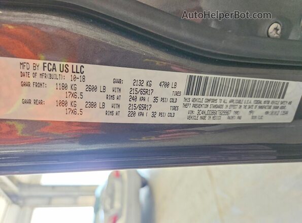 3C4NJDDB6KT629967 2019 JEEP COMPASS Charcoal ძრავის განყოფილების ხედი