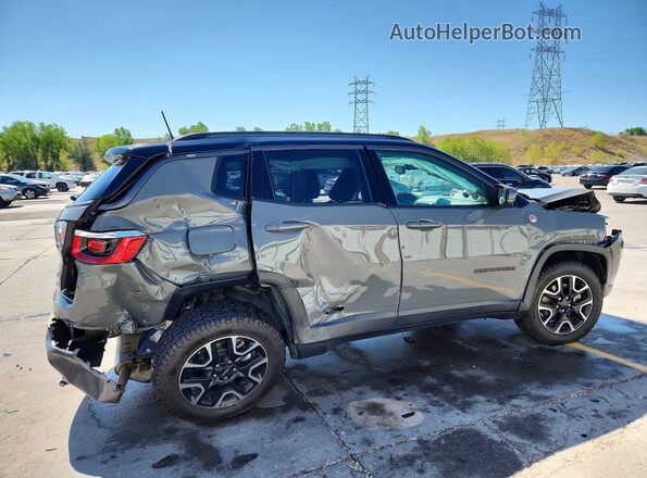 3C4NJDDB6LT132788 2020 JEEP COMPASS Gray Rear right