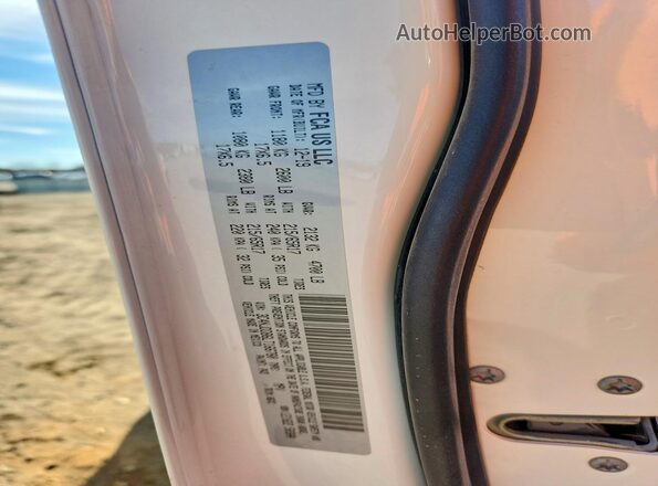 3C4NJDDB6LT166780 2020 JEEP COMPASS White VIN კოდის სტიკერის ხედი