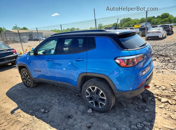 3C4NJDDB8LT151472 2020 JEEP COMPASS Blue Հետևի ձախ