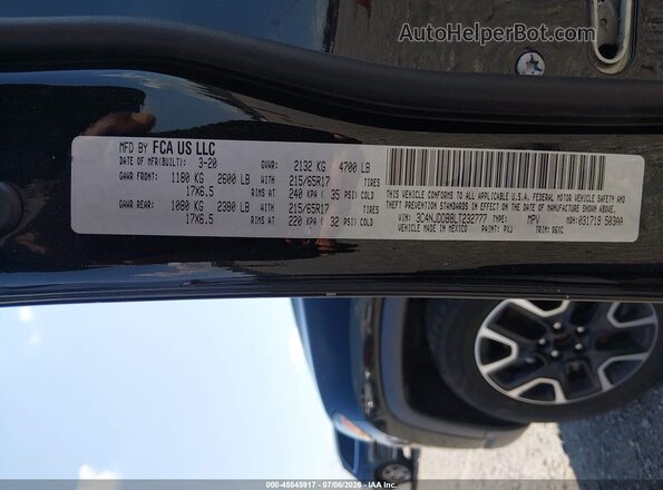 3C4NJDDB8LT232777 2020 JEEP COMPASS Black Engine compartment view