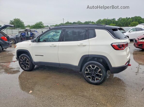 3C4NJDDB9KT821836 2019 JEEP COMPASS White Trasero izquierdo