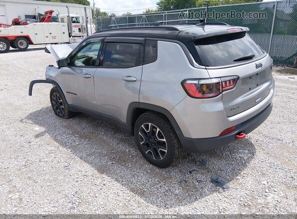 3C4NJDDB9MT520096 2021 JEEP COMPASS Silver Trasero izquierdo