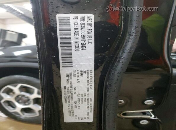 3C4NJDDB9NT160474 2022 JEEP COMPASS Black VIN კოდის სტიკერის ხედი