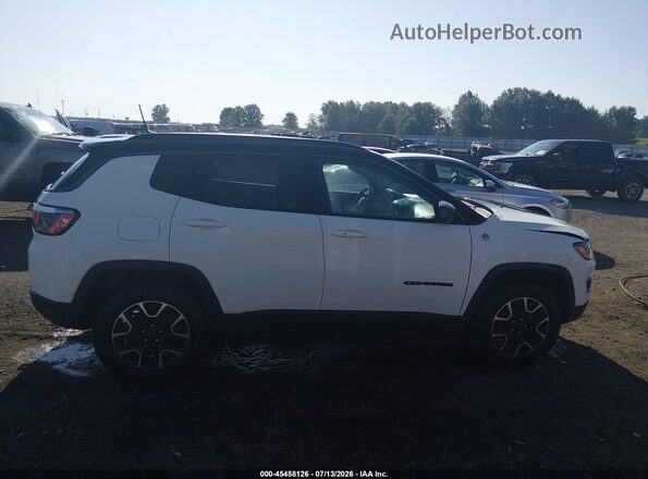3C4NJDDBXLT214782 2020 JEEP COMPASS Белый Вид задней части салона