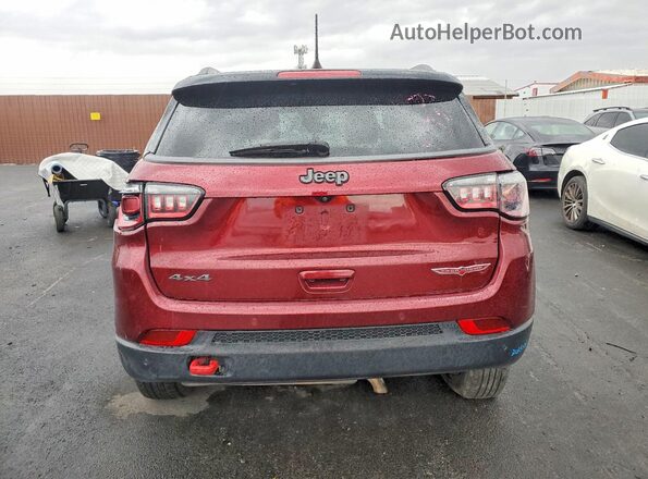 3C4NJDDBXMT579397 2021 JEEP COMPASS Burgundy Հետևի տեսք