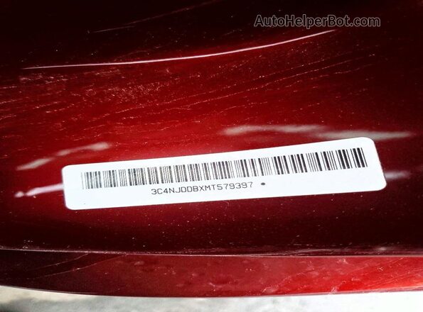 3C4NJDDBXMT579397 2021 JEEP COMPASS Burgundy Շարժիչի բաժամունքի տեսք