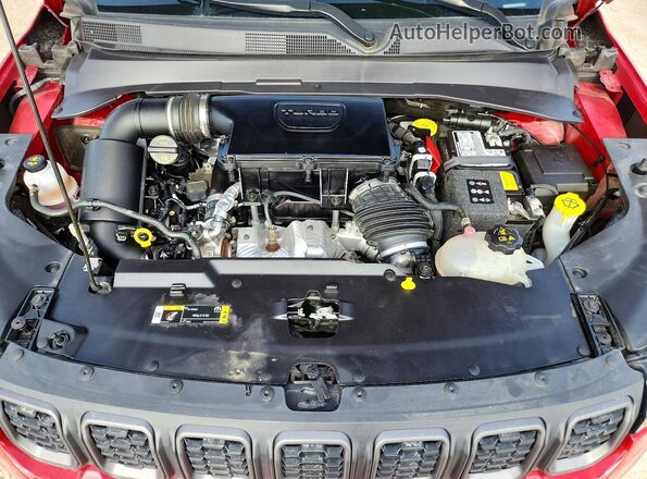 3C4NJDDN5ST581792 2025 JEEP COMPASS Red Vista del compartimento del motor