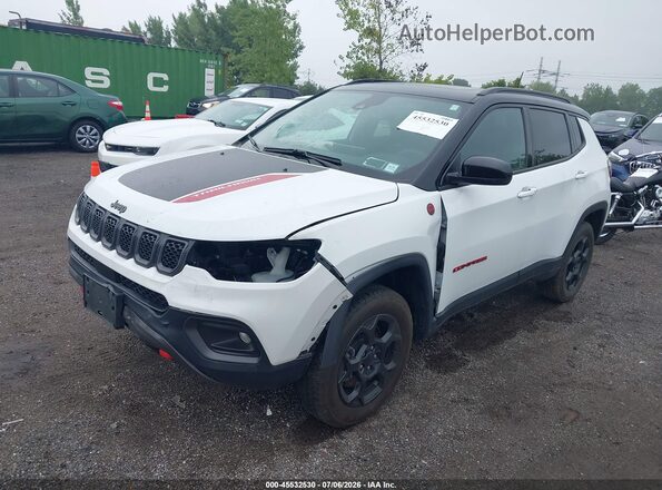 3C4NJDDN6RT578619 2024 JEEP COMPASS White Առջևի ձախ երեք քառորդ տեսարան