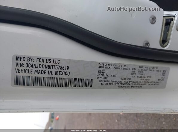 3C4NJDDN6RT578619 2024 JEEP COMPASS White Շարժիչի բաժամունքի տեսք